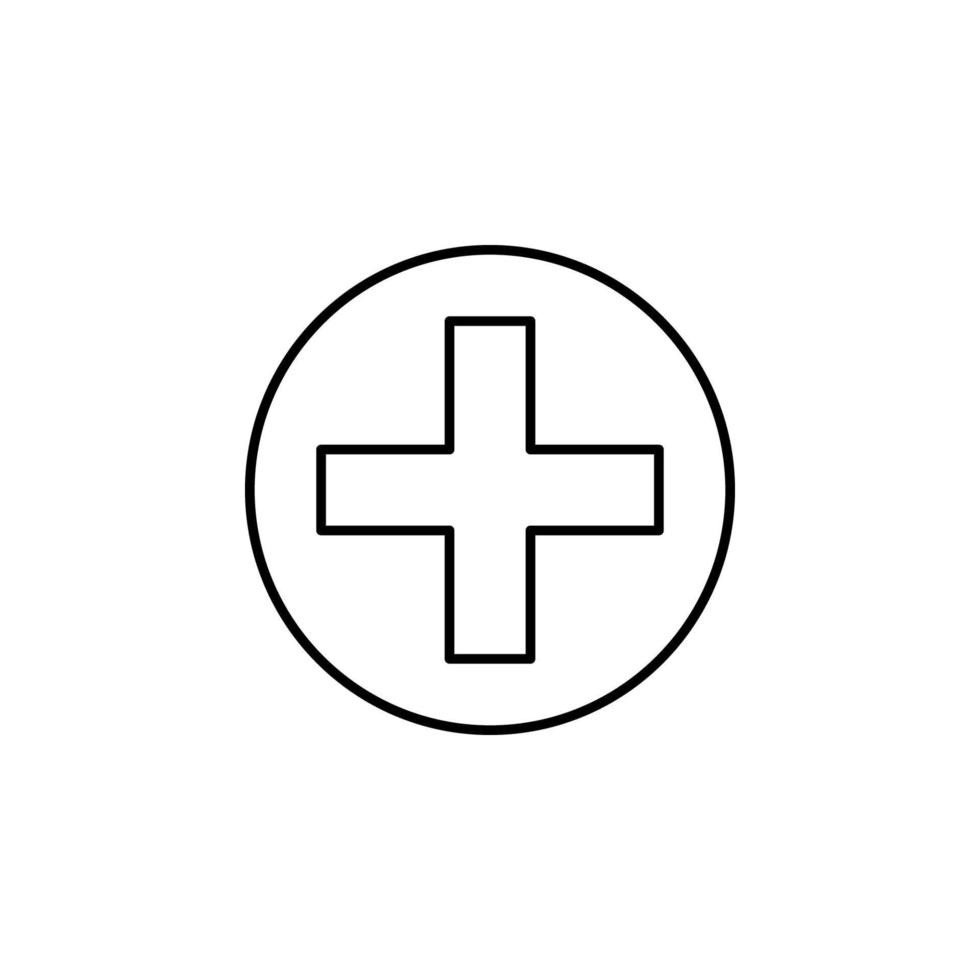 ziekenhuis teken vector icoon