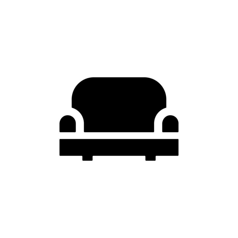 fauteuil glyph vector icoon