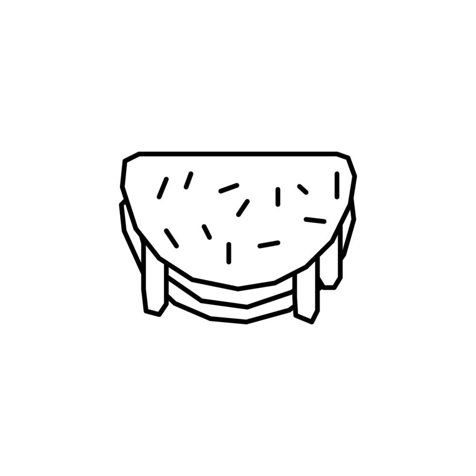 Quesadilla, voedsel vector icoon
