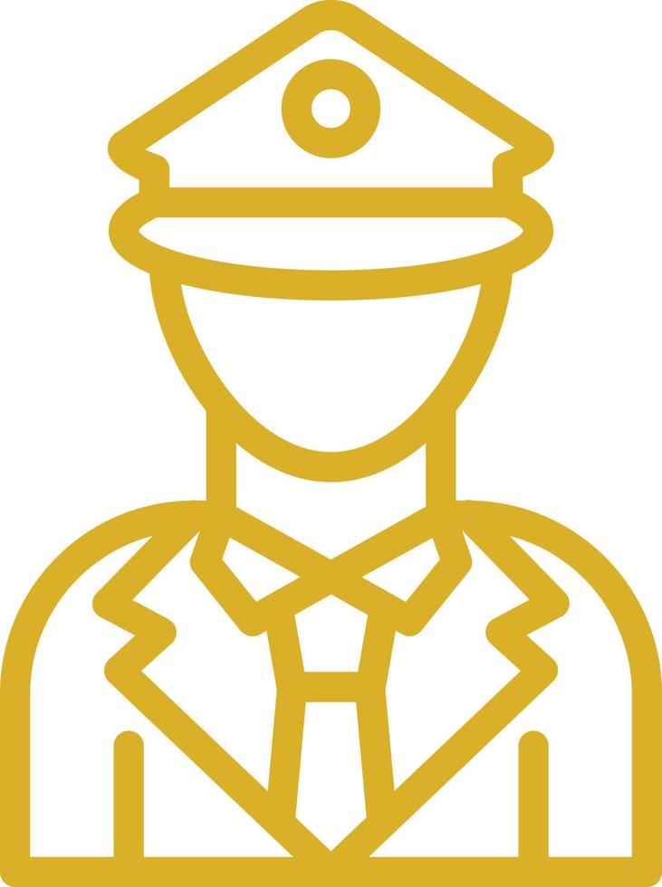 Politie officier vector icoon ontwerp