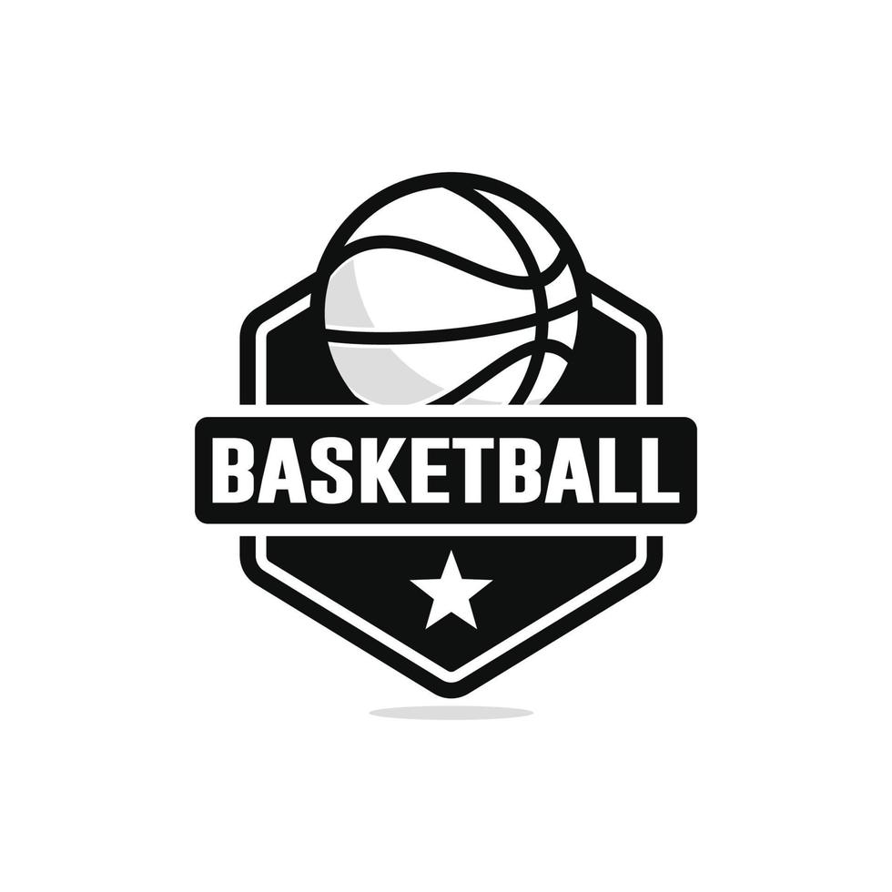 basketbal logo ontwerp vector