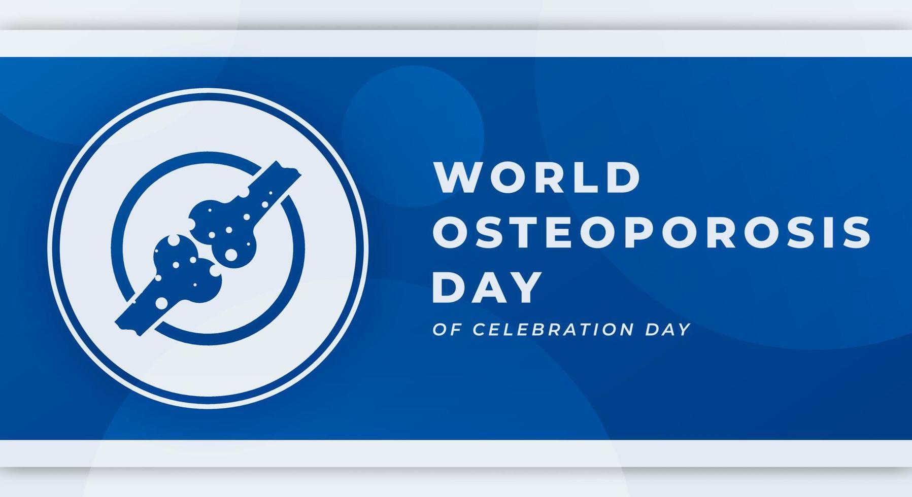 wereld osteoporose dag viering vector ontwerp illustratie voor achtergrond, poster, banier, reclame, groet kaart