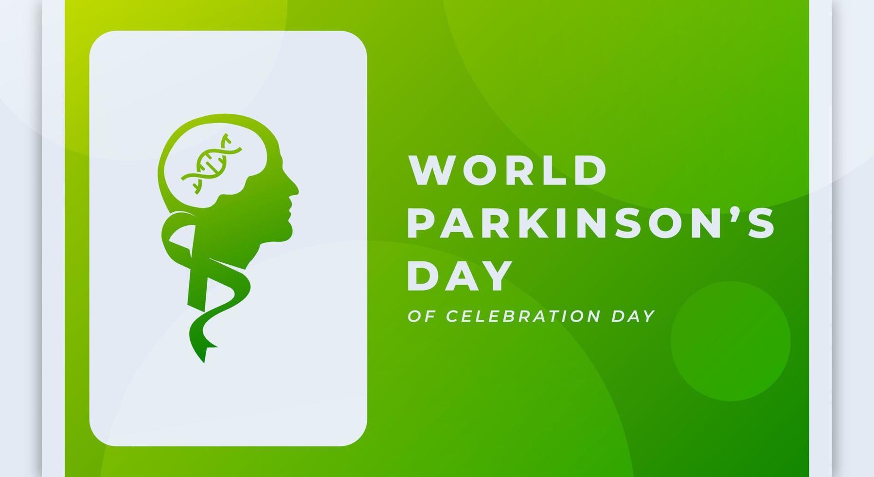 wereld parkinson ziekte dag viering vector ontwerp illustratie voor achtergrond, poster, banier, reclame, groet kaart