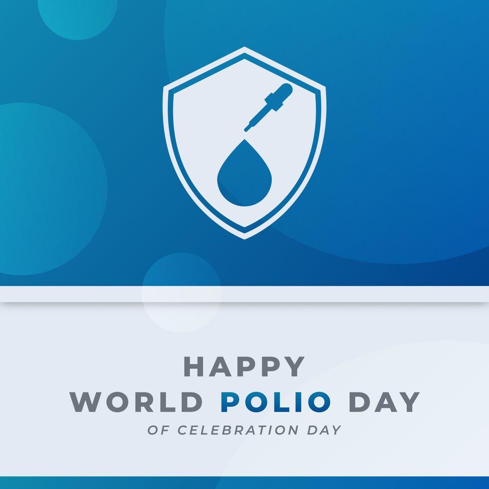 wereld polio dag viering vector ontwerp illustratie voor achtergrond, poster, banier, reclame, groet kaart