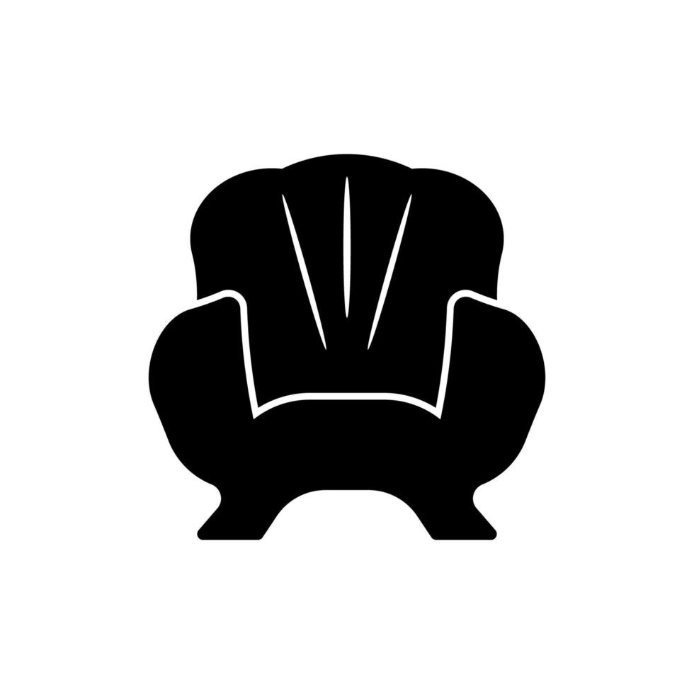 sofa stoel logo pictogram, illustratie ontwerp sjabloon vector