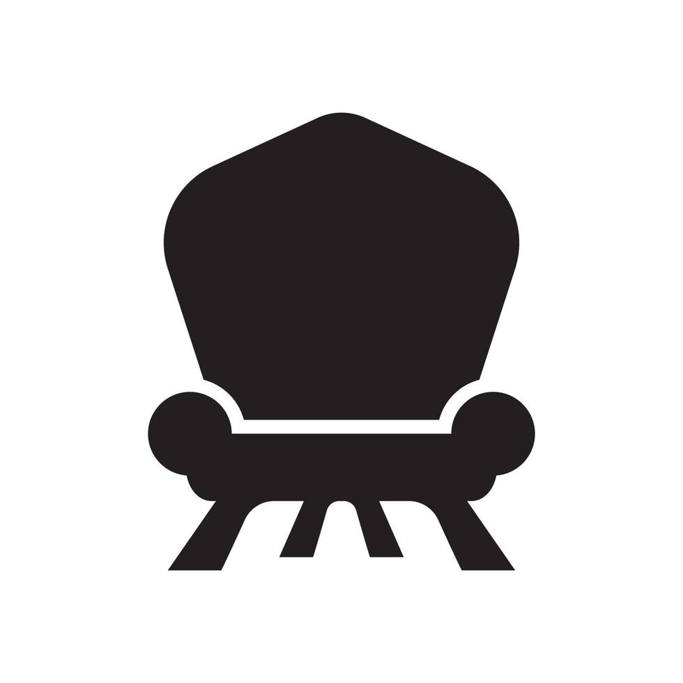 sofa stoel logo pictogram, illustratie ontwerp sjabloon vector