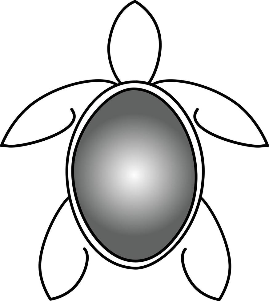 gemakkelijk clip art stijl schildpad vector