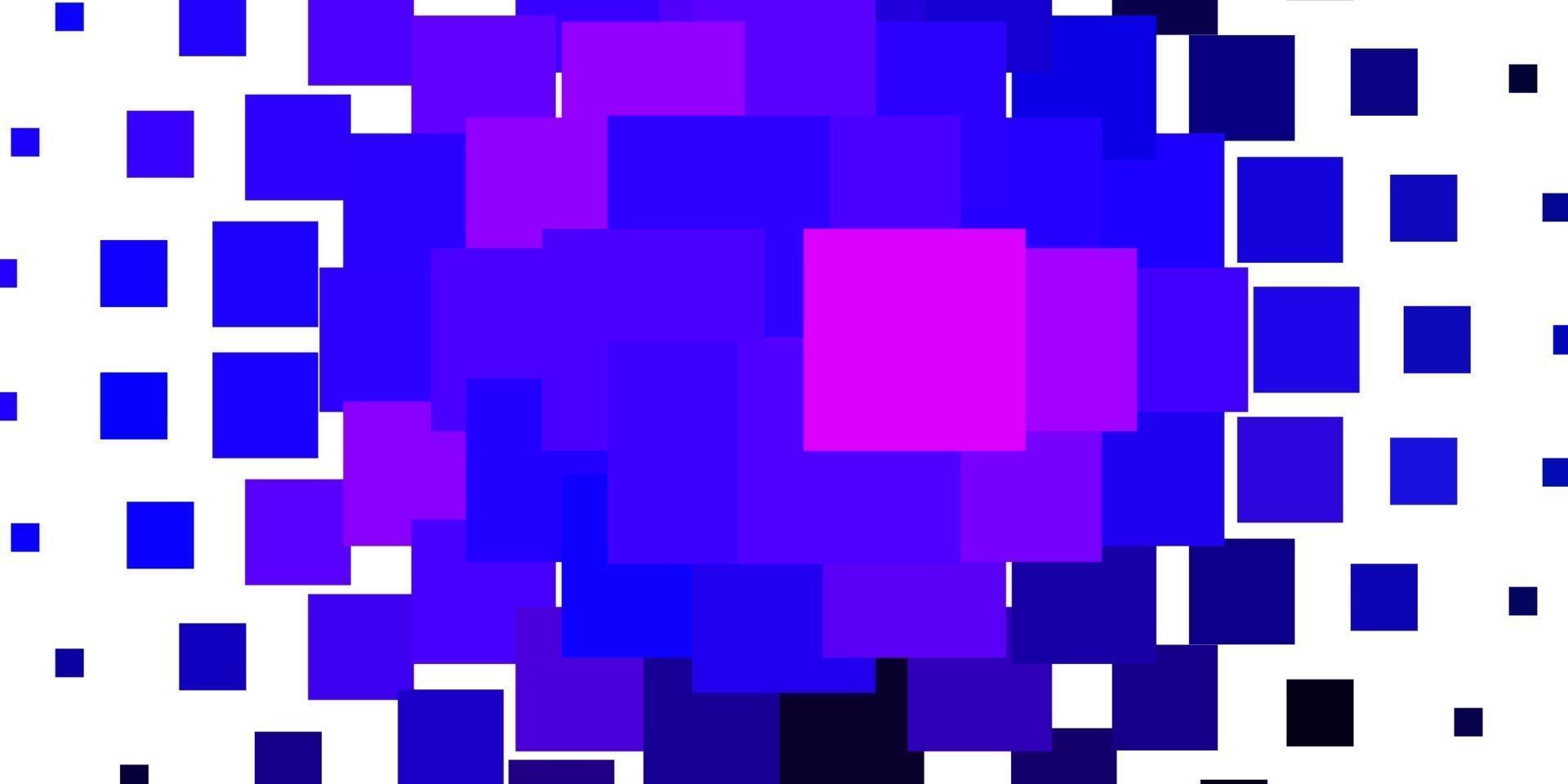 lichtroze, blauwe vectorachtergrond met rechthoeken. vector
