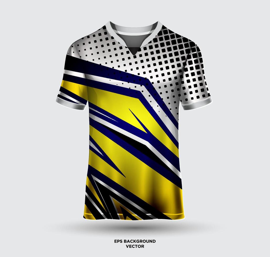 sport- Jersey en t-shirt sjabloon sport- Jersey ontwerp. sport- ontwerp voor Amerikaans voetbal, racen, gaming Jersey vector