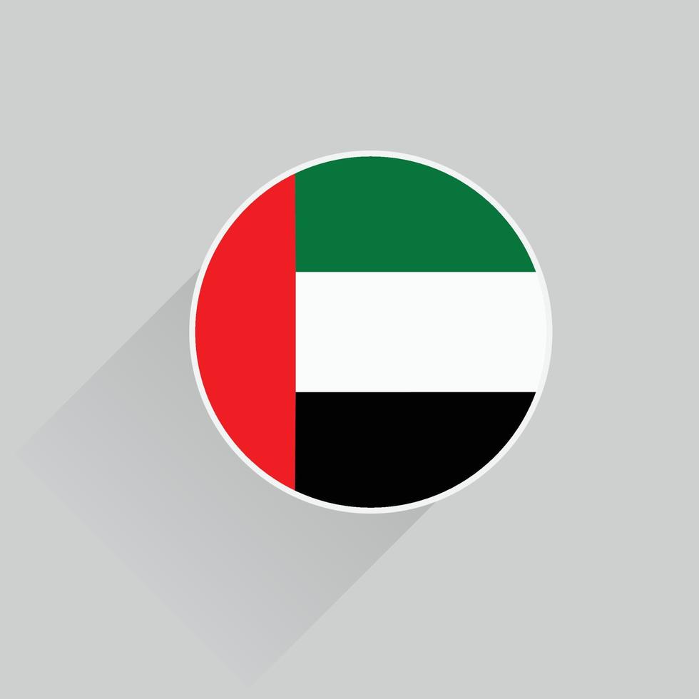 vae vlag vector icoon ontwerp, Verenigde Arabisch emiraten vlag, natie vlag