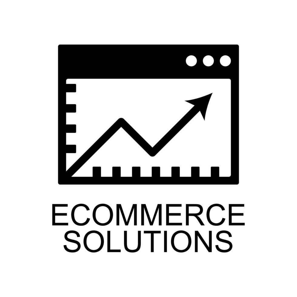 e-commerce oplossing vector icoon