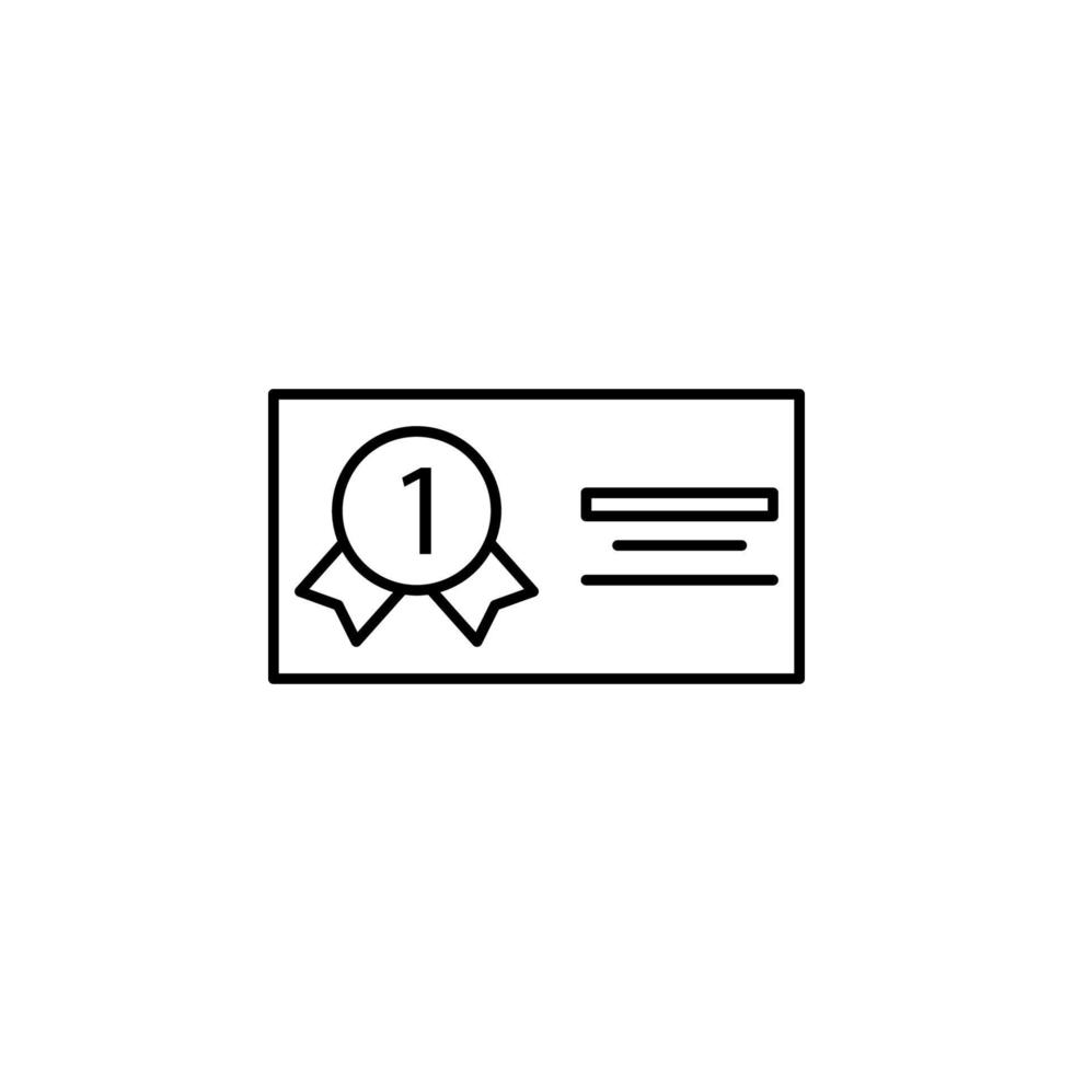 certificaat vector pictogram