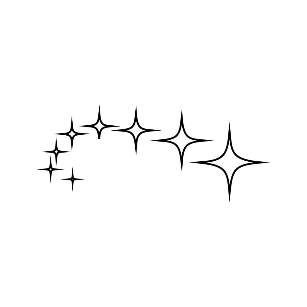 ster icoon vector. fonkeling illustratie teken. schijnen symbool. ruimte logo. vector