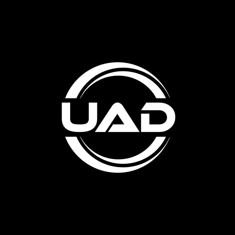 uad brief logo ontwerp in illustratie. vector logo, schoonschrift ontwerpen voor logo, poster, uitnodiging, enz.