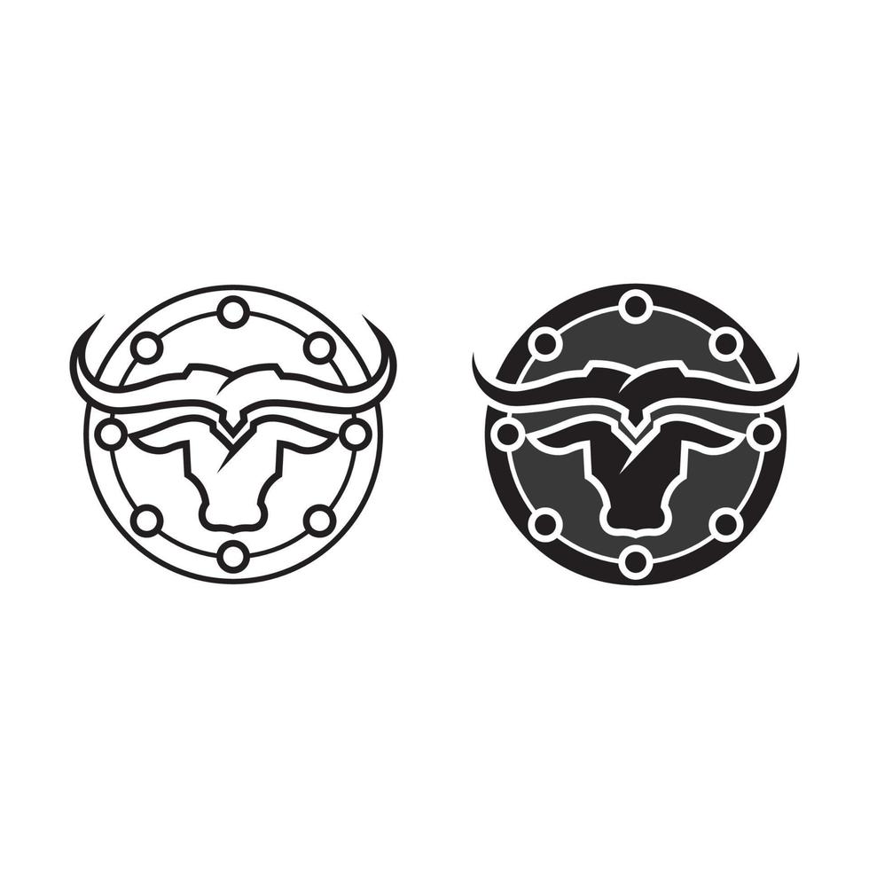 stier logo en symbolen vector sjabloon pictogrammen app