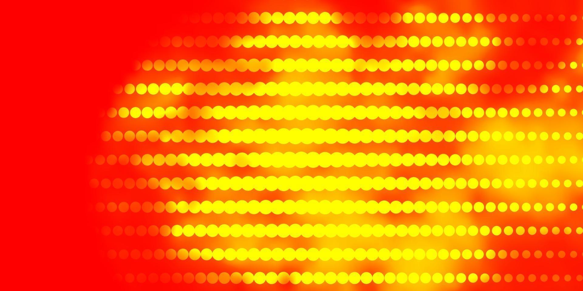 lichtroze, geel vectormalplaatje met cirkels. vector