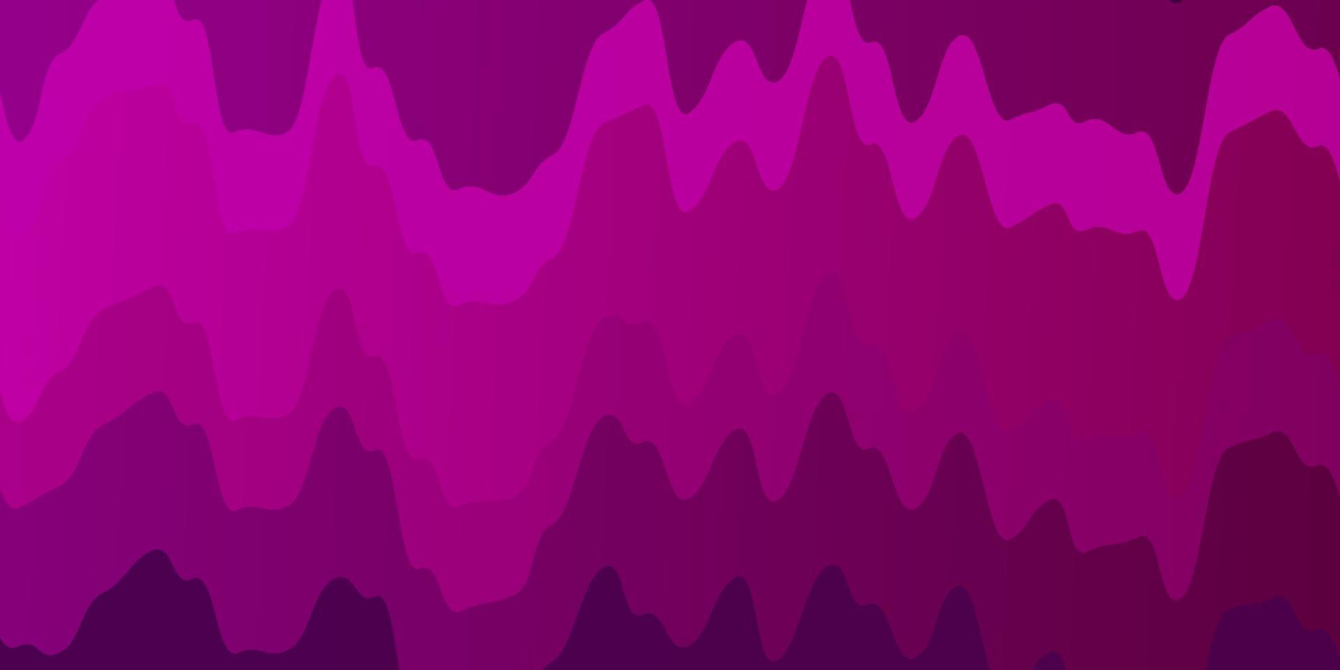 donkerpaarse vector achtergrond met gebogen lijnen.