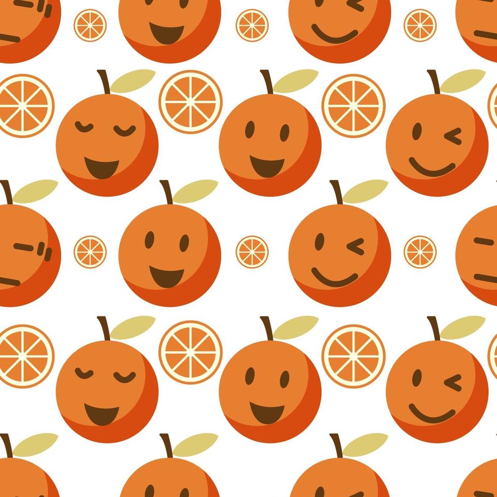 schattig oranje naadloos patroon vector