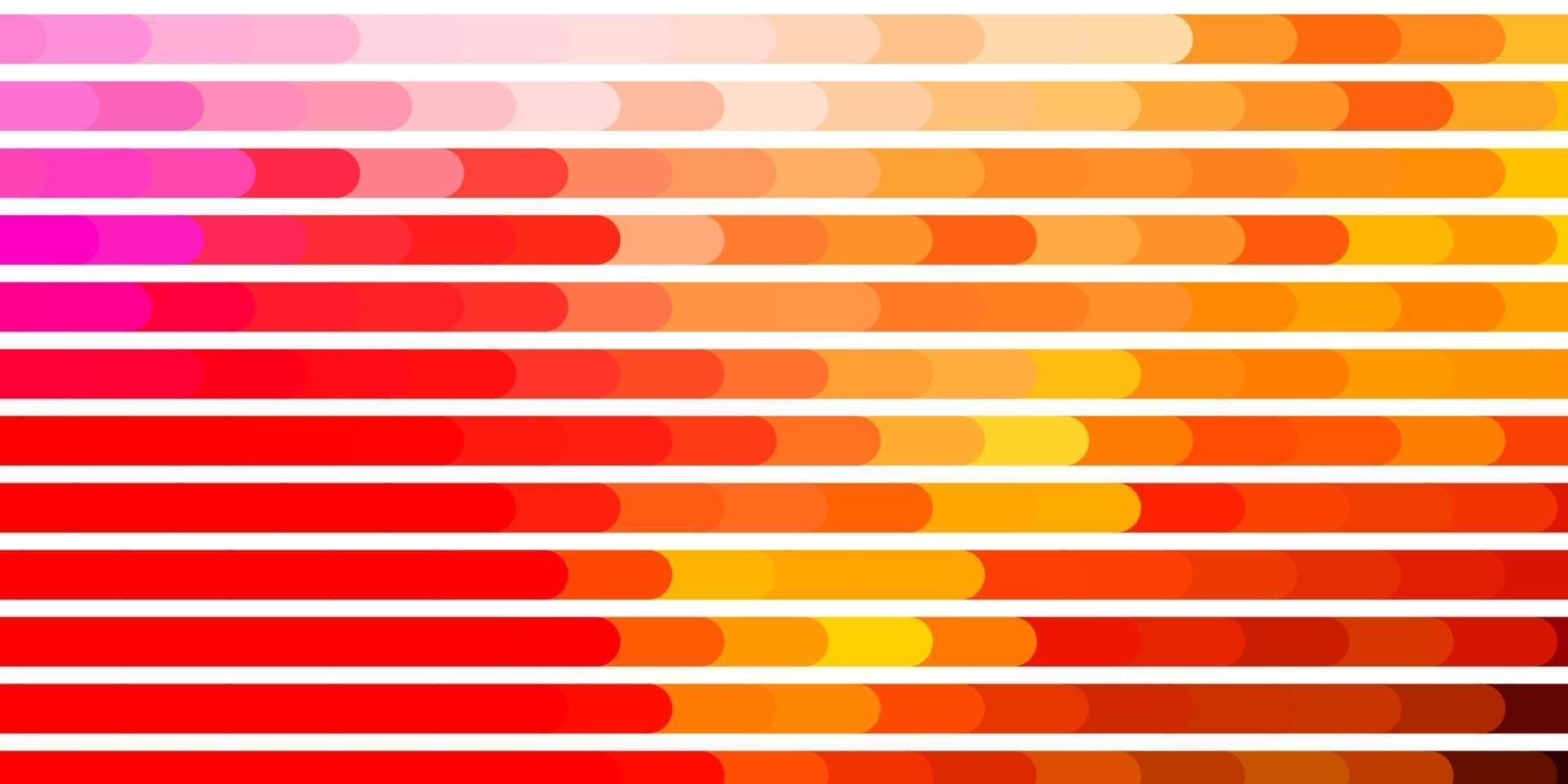 lichtrode, gele vectorachtergrond met lijnen. vector