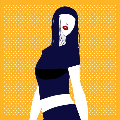 Moderne pop-art vector