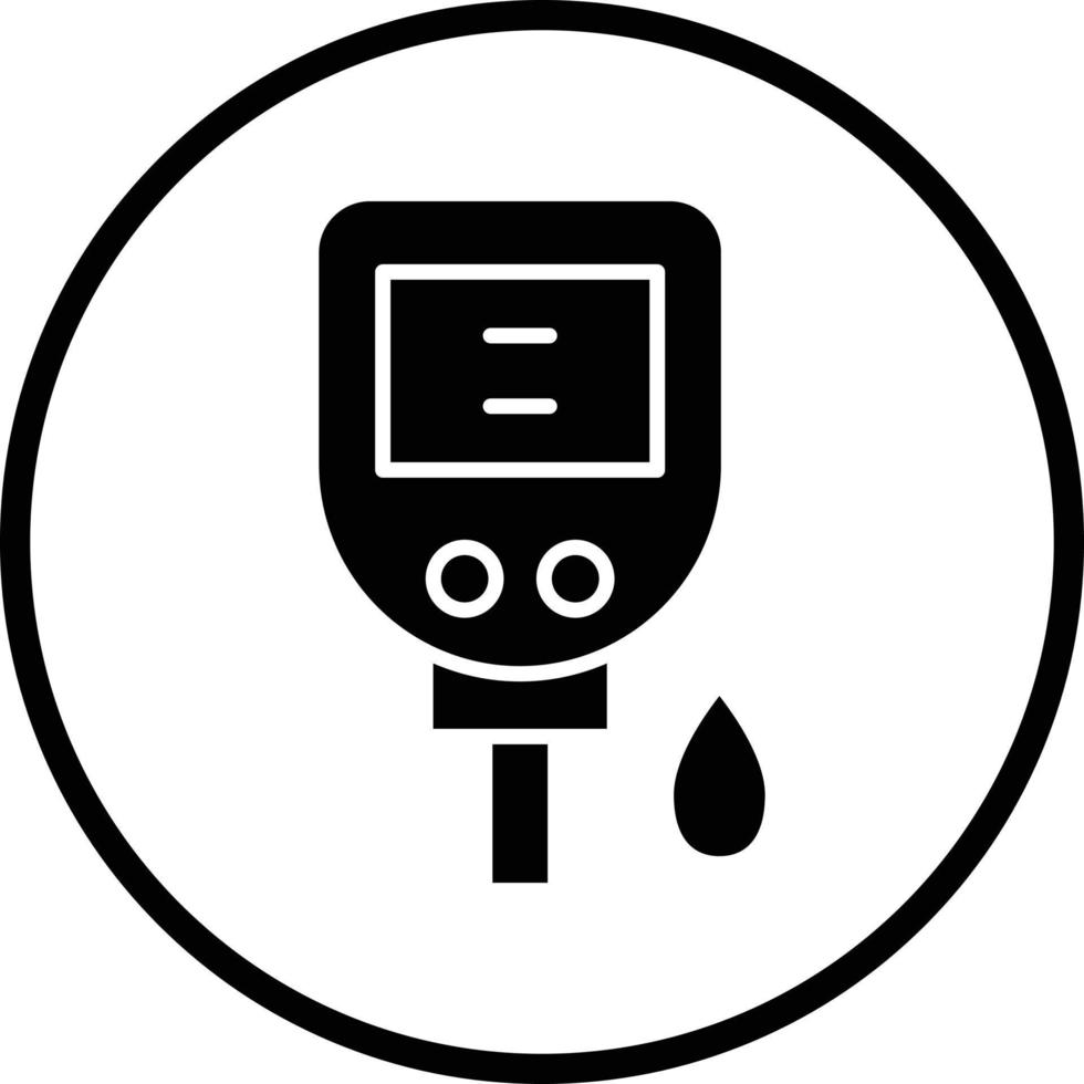 diabetes test vector icoon ontwerp