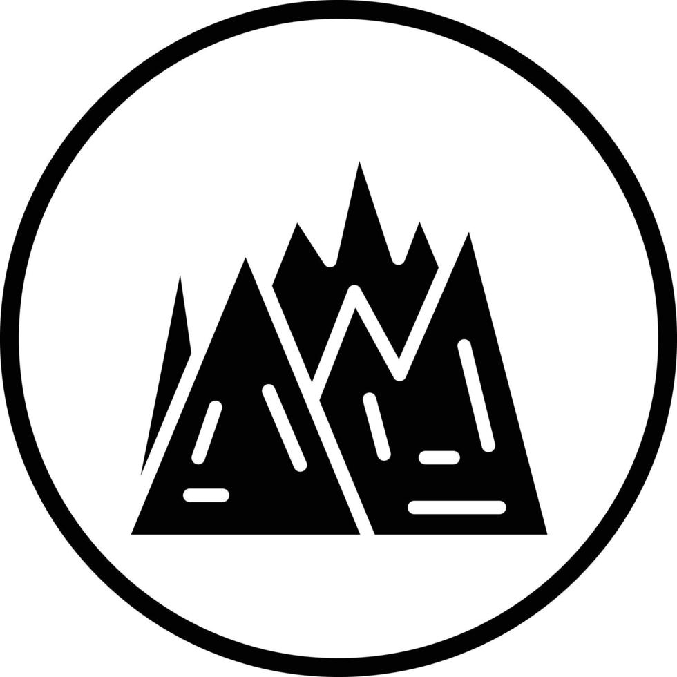 wild berg vector icoon ontwerp
