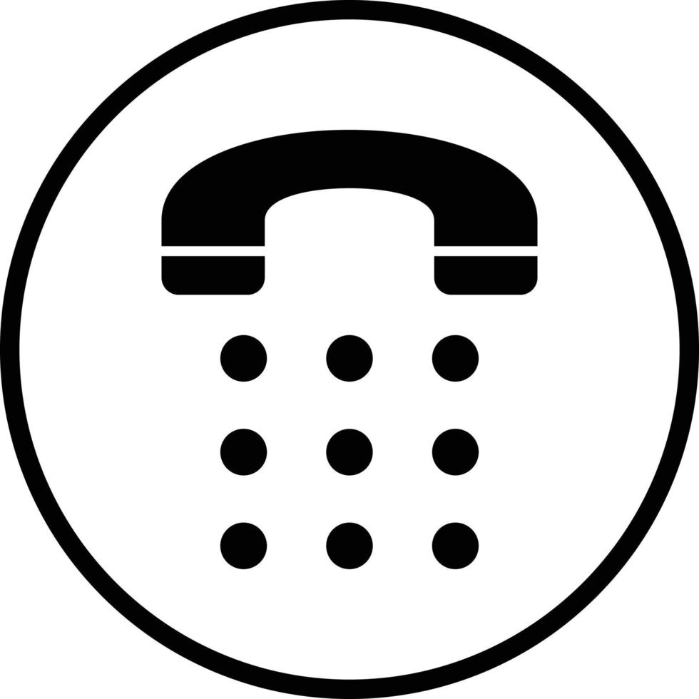 telefoon wijzerplaat vector icoon ontwerp