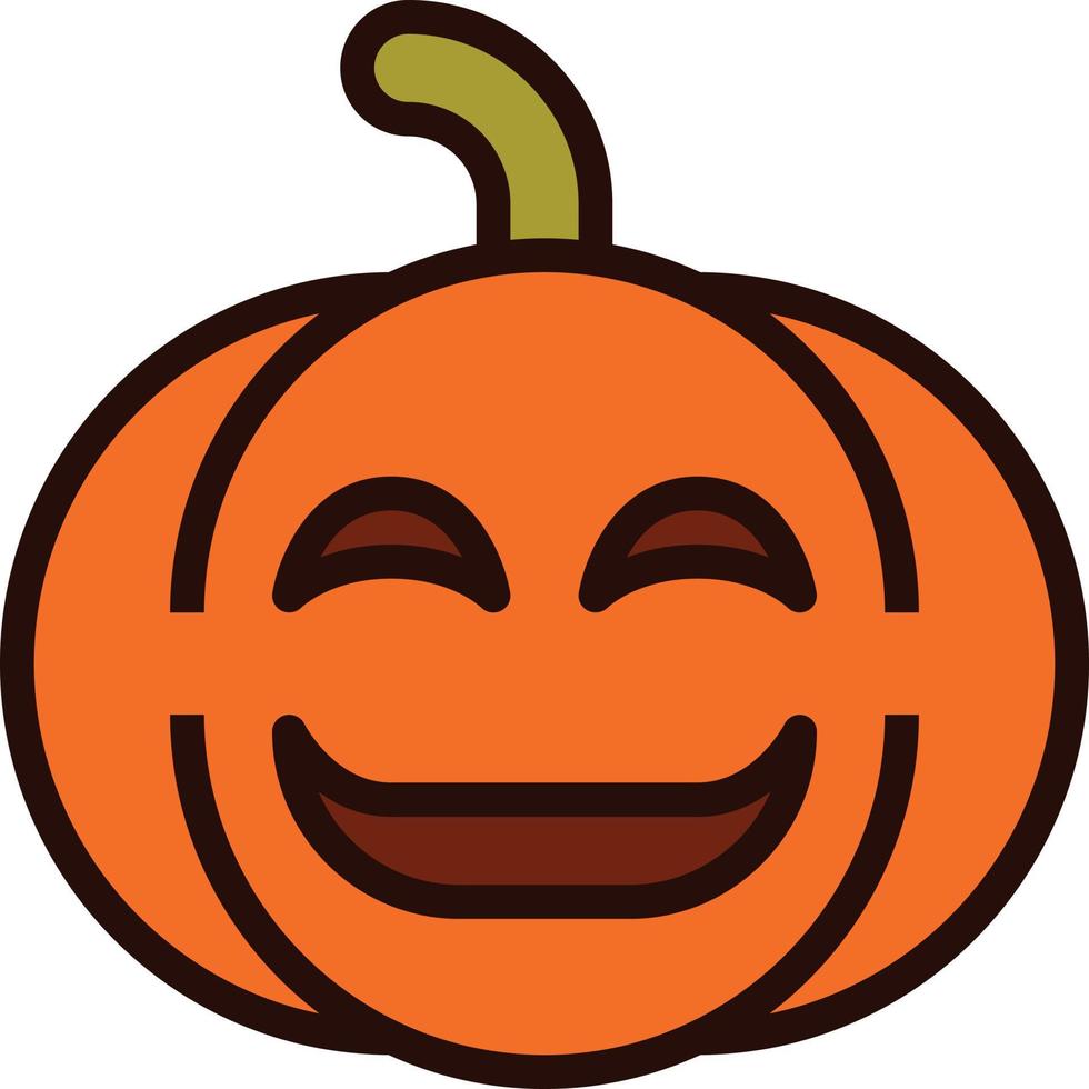 emoji halloween pompoen vector