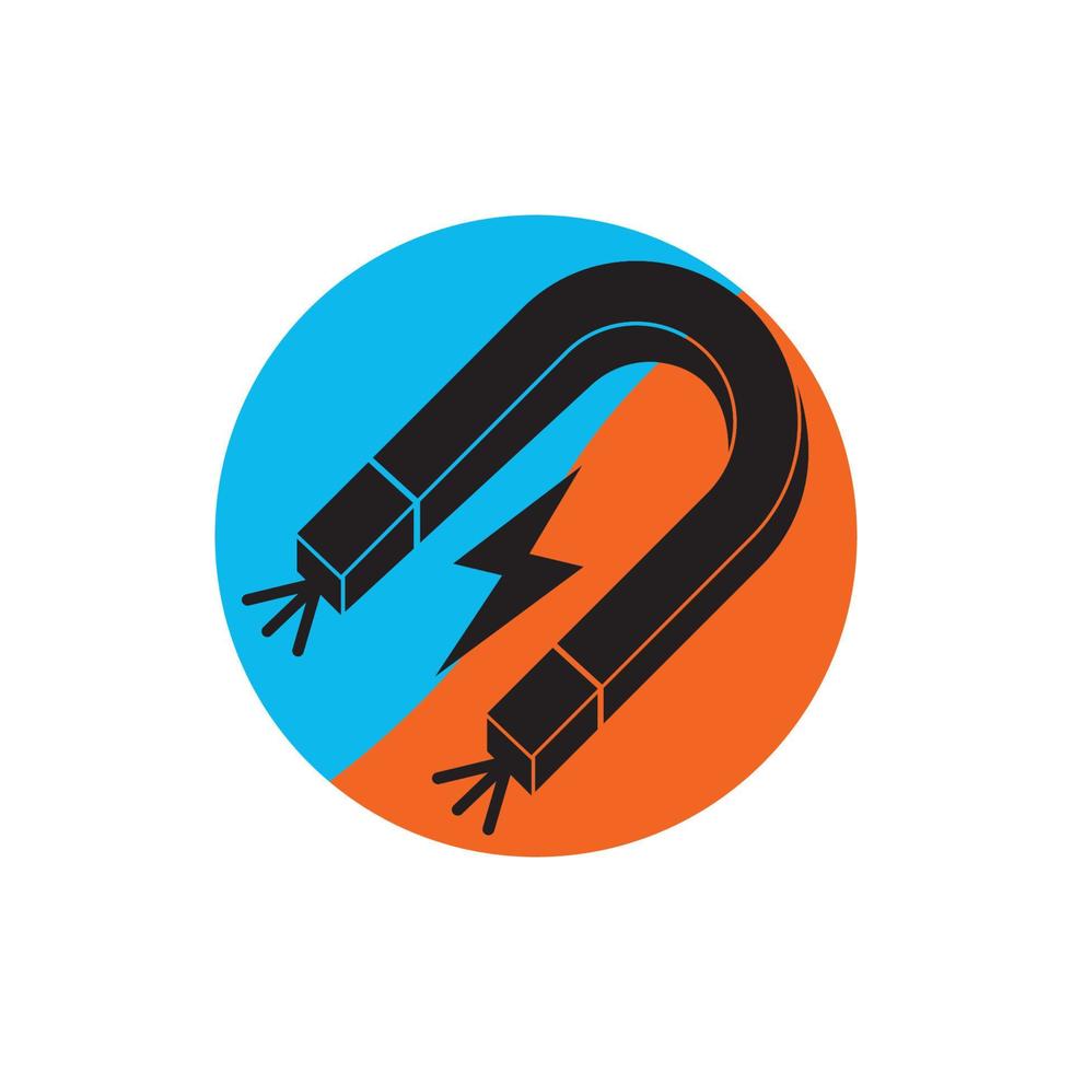 magneet symbool pictogram, logo illustratie ontwerp sjabloon vector