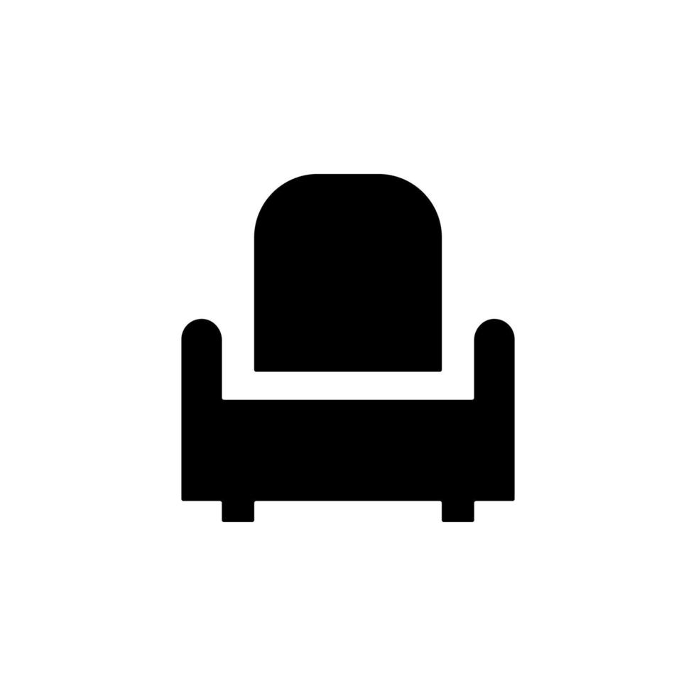 fauteuil glyph vector icoon