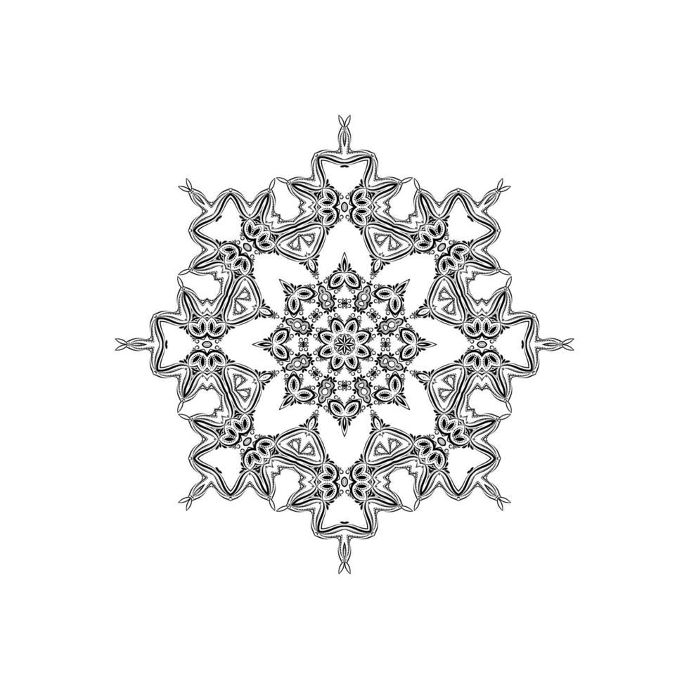 decoratieve mandala ontwerp geïsoleerde achtergrond vector