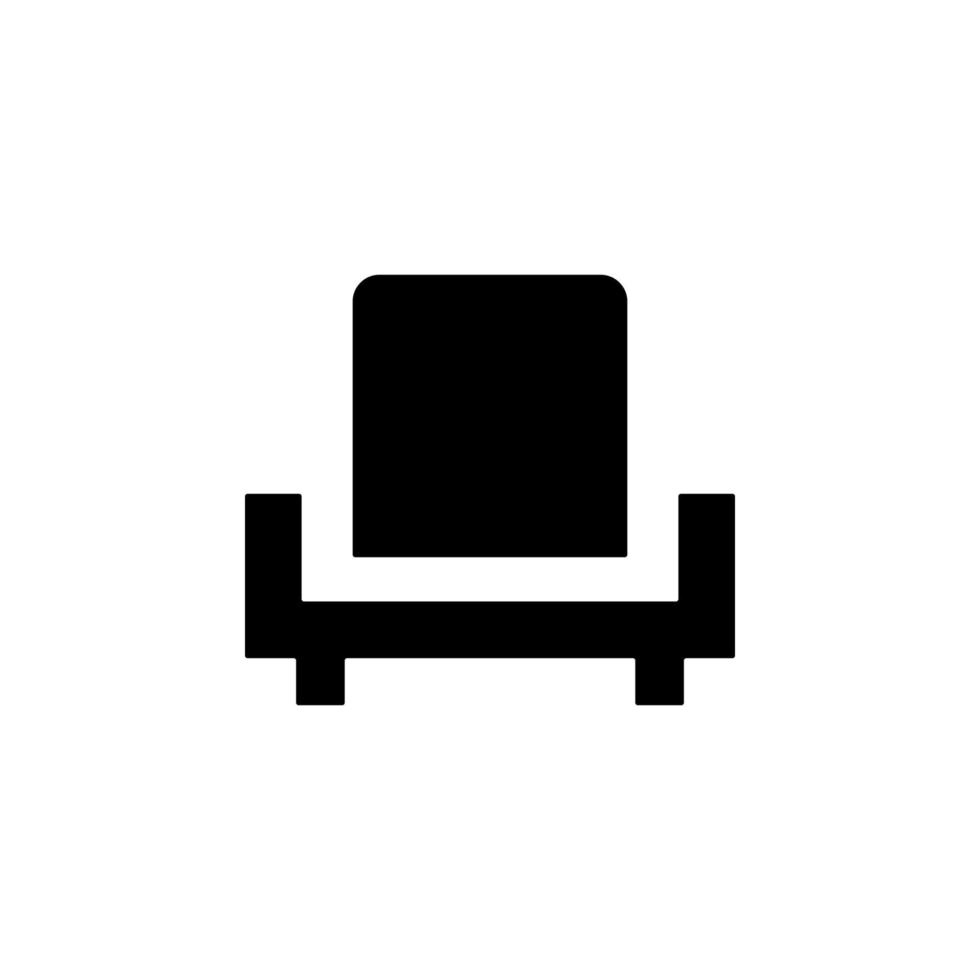 fauteuil glyph vector icoon