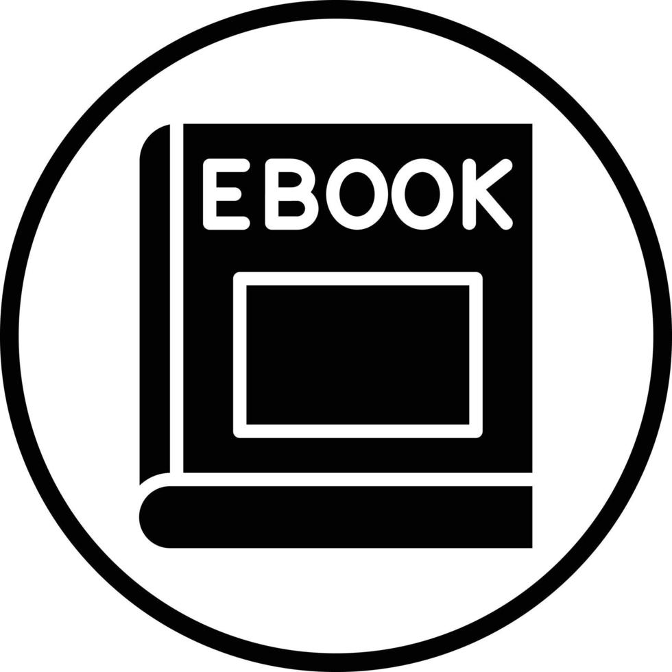 ebook vector icoon ontwerp