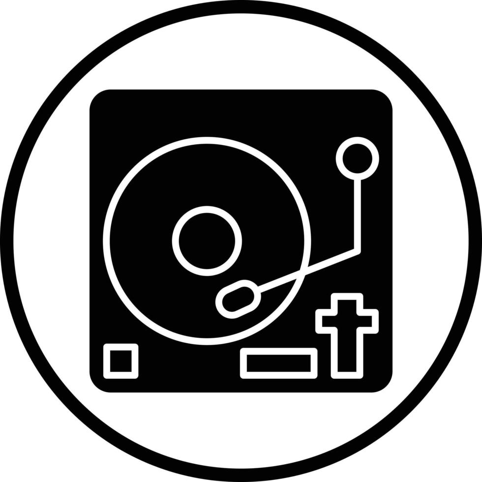 vinyl speler vector icoon ontwerp