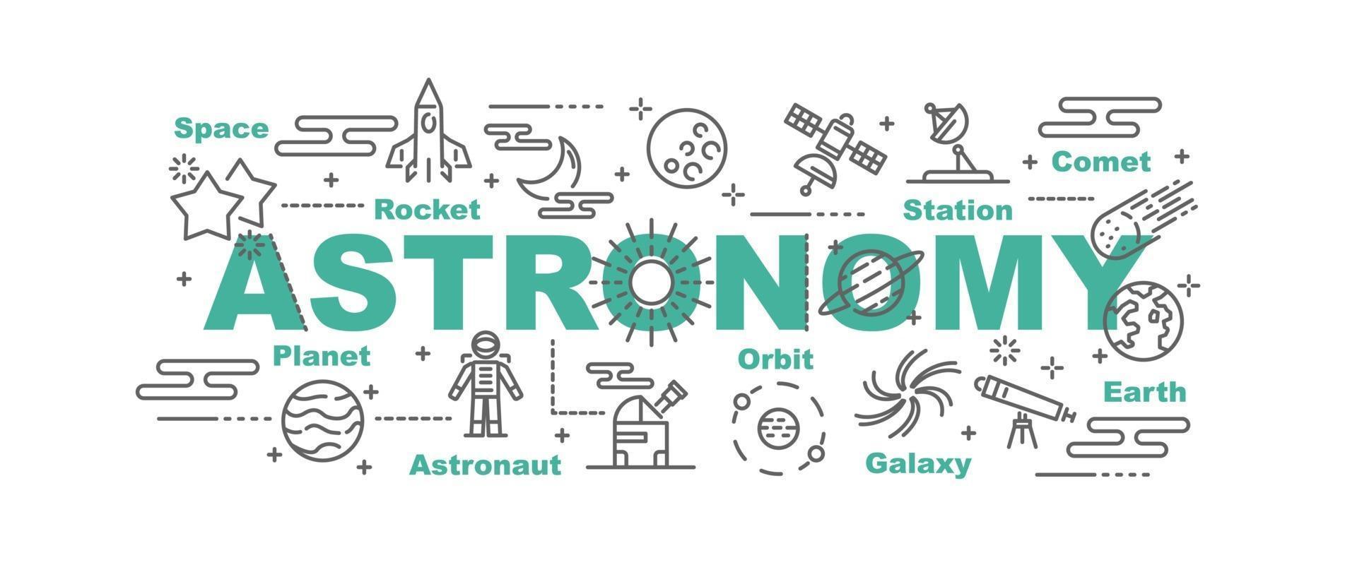 astronomie vector banner