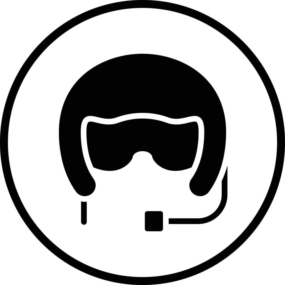 piloot helm vector icoon ontwerp
