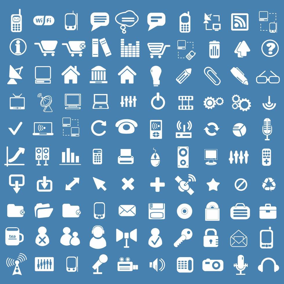 verzameling van icoon vector ontwerpen met divers vormen