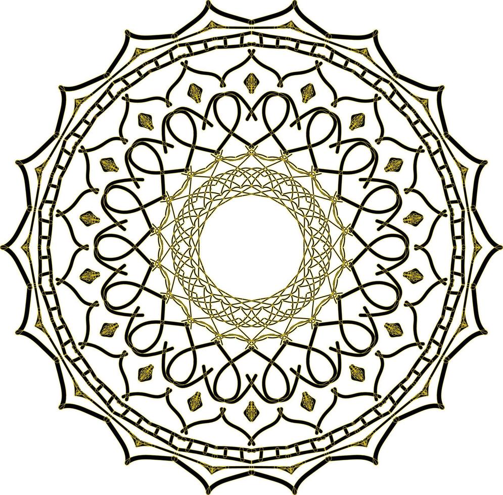 luxe mandala met arabesk patroon Arabisch bloem Islamitisch voor decoratie ornament vector