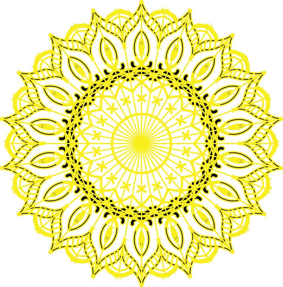 luxe mandala met arabesk patroon Arabisch bloem Islamitisch voor decoratie ornament vector