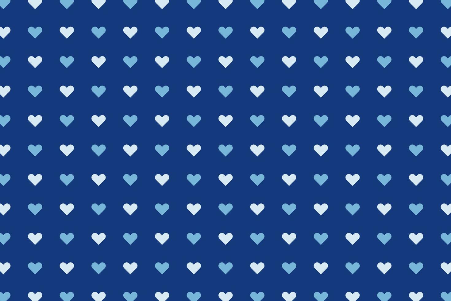 blauw schattig hart naadloos patroon vector. Valentijnsdag dag speciaal liefde harten achtergrond. vector