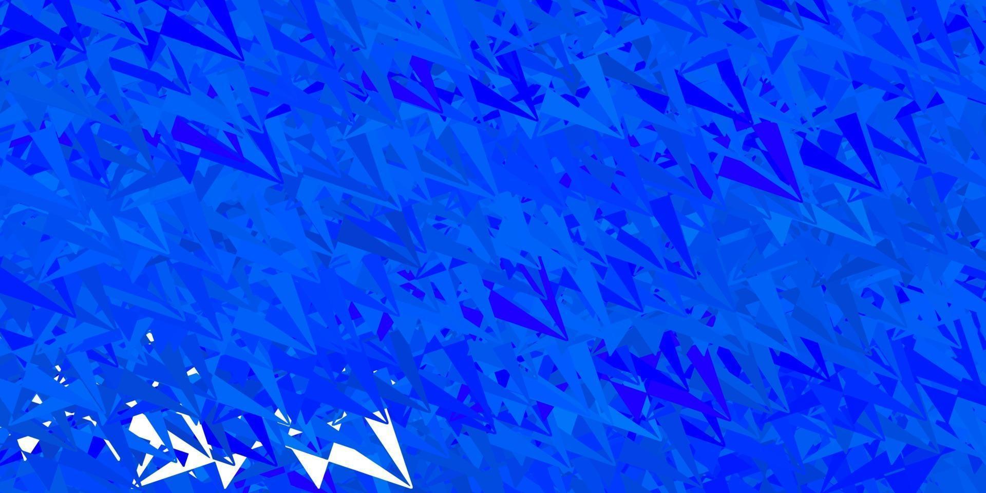 donkerblauwe vectormalplaatje met driehoeksvormen. vector