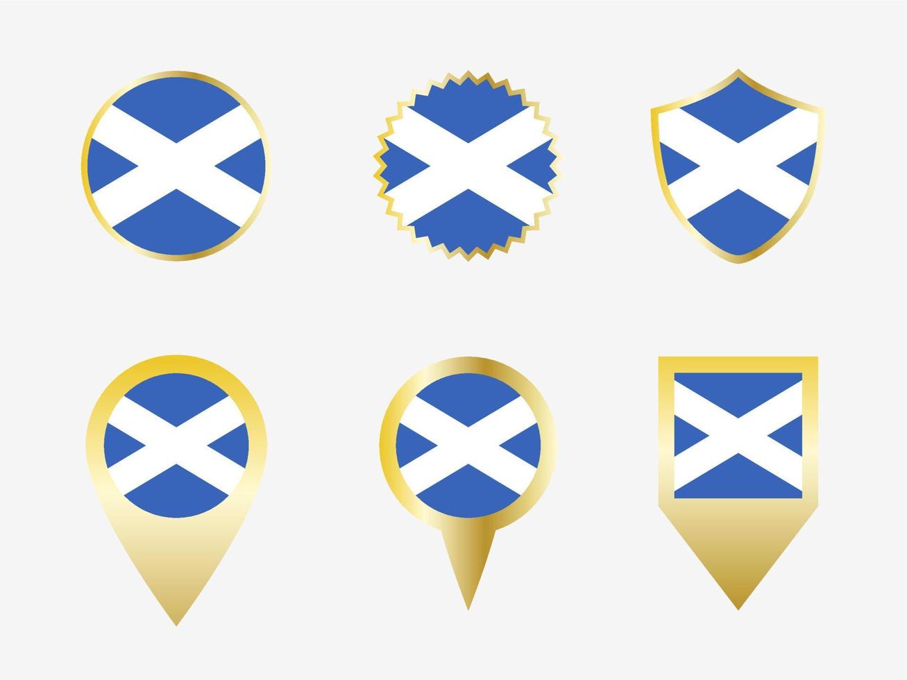 vector vlag reeks van Schotland.