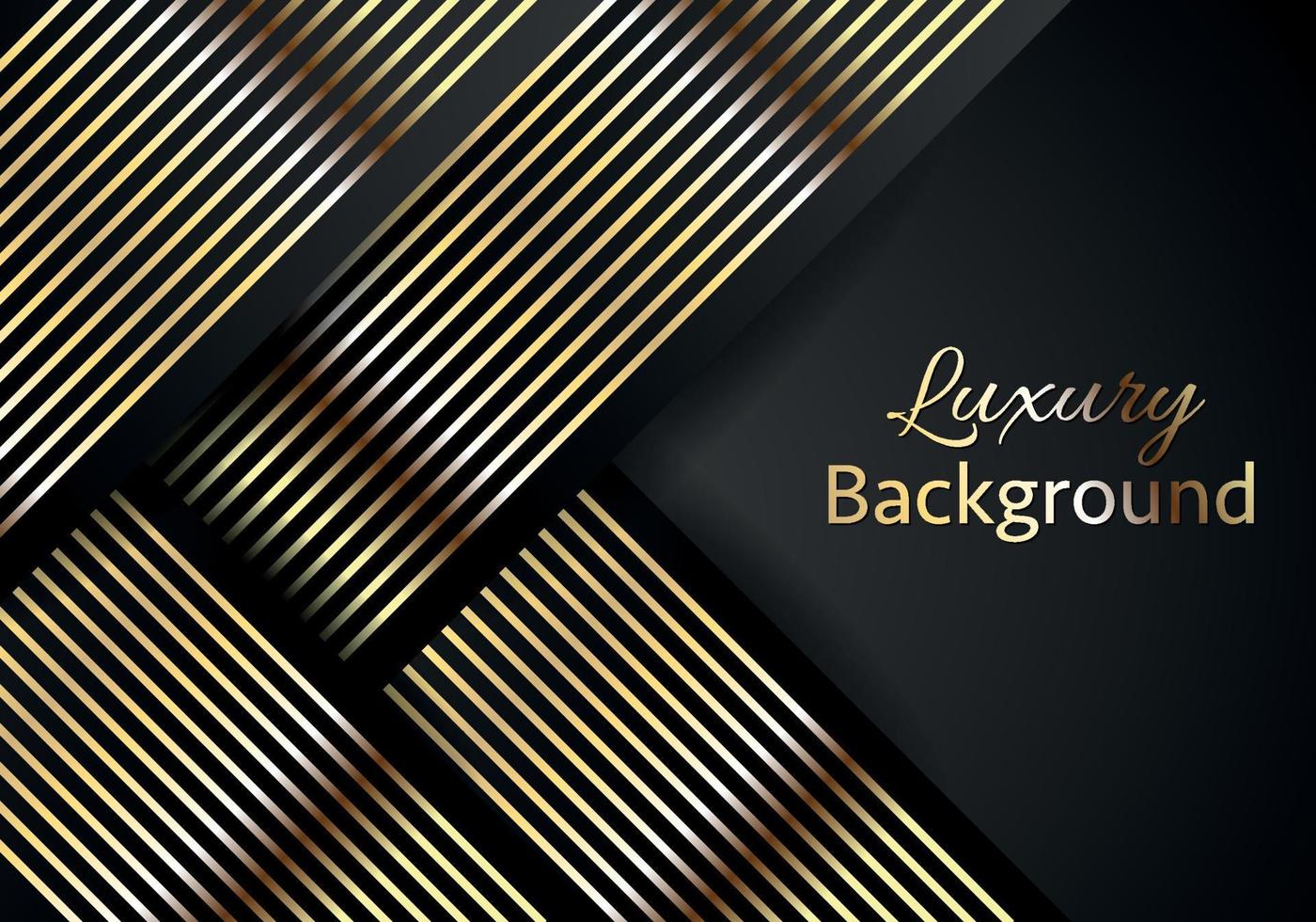 abstract vorm donker en gouden glinsterende lijnen kleur luxe achtergrond. elegant modern achtergrond. vector