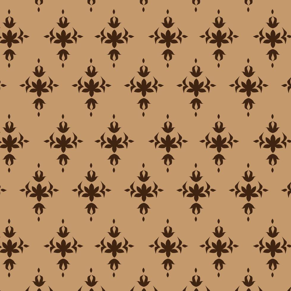 fleur-de-lis naadloos vector patroon, damast Koninklijk structuur voor kleding, antiek stijl achtergrond met bruin prints