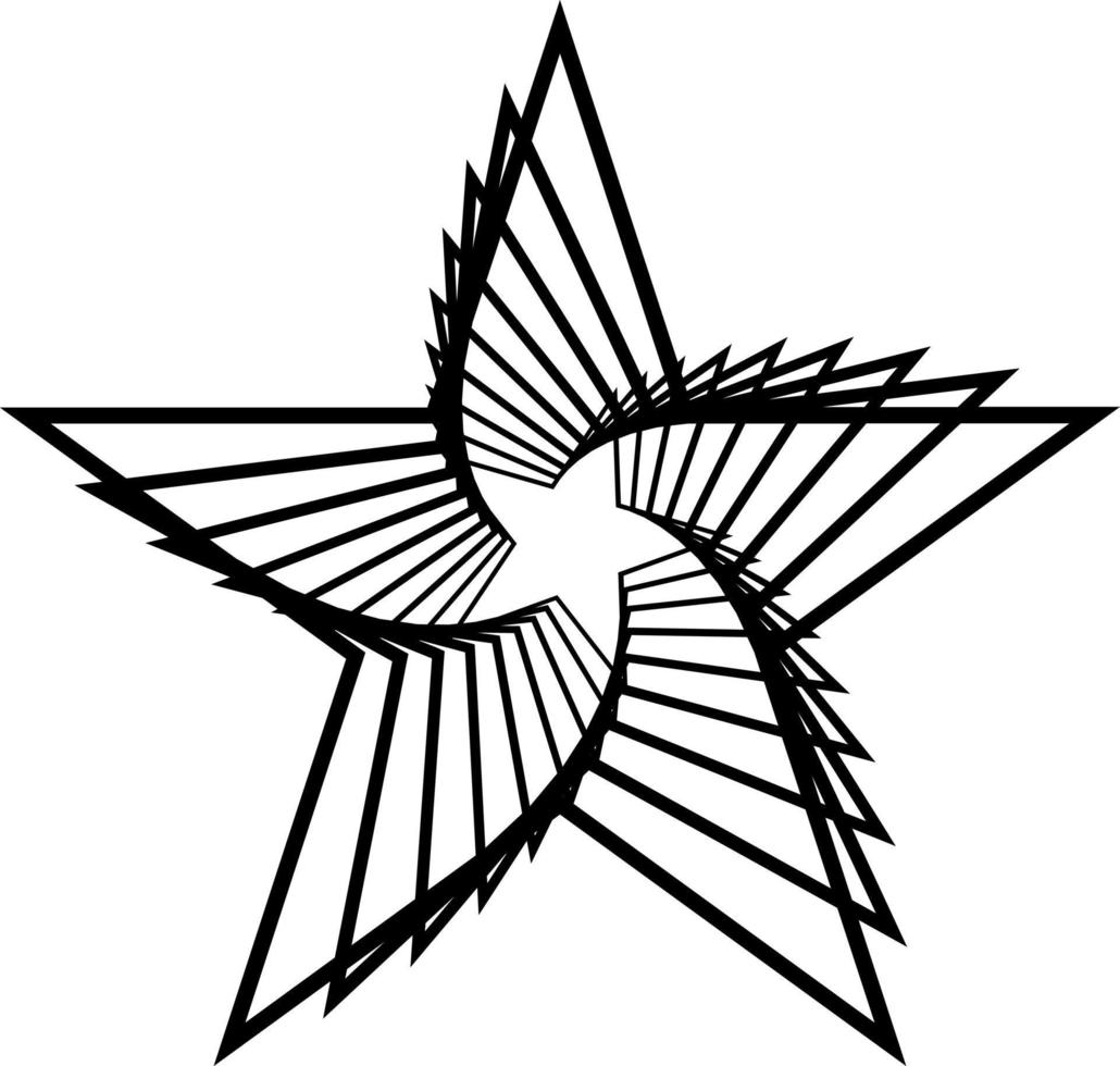 dynamisch vector abstract ster dat u kan gebruik net zo logo, symbool, achtergrond, icoon, enz.