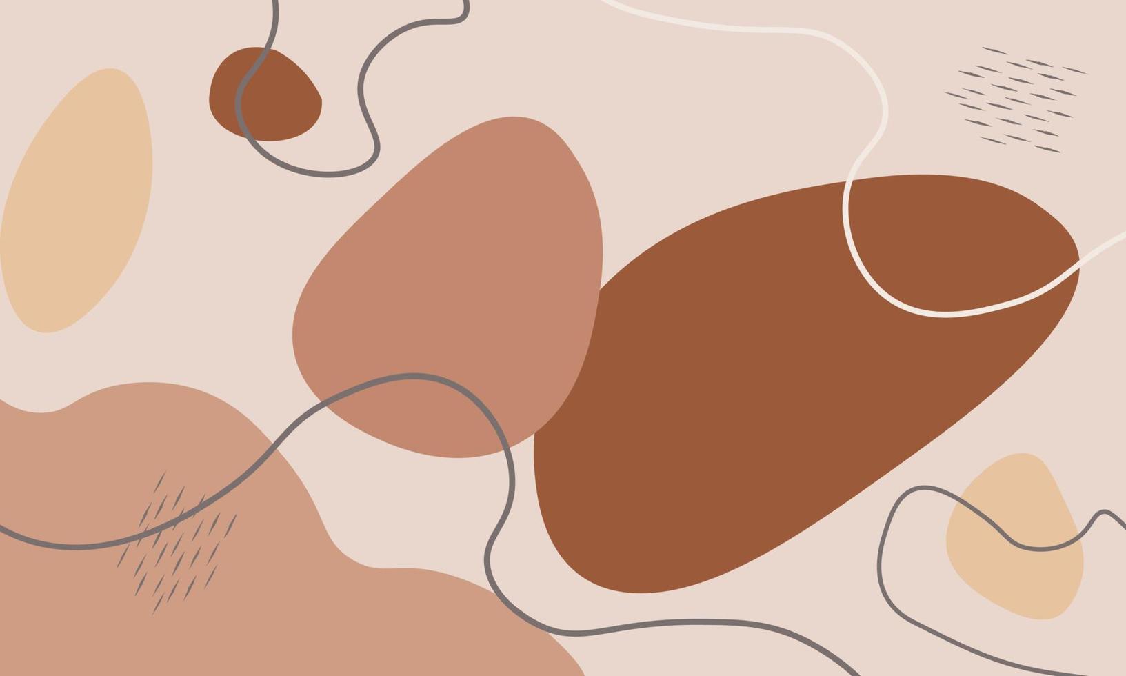 modern minimalistische hand getekend Boheems stijl abstract achtergrond 2 vector