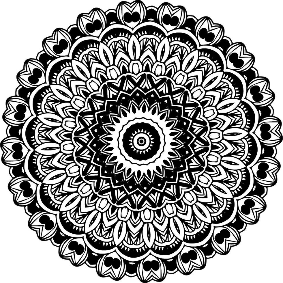 decoratief mandala met marinier elementen en golven Aan wit geïsoleerd achtergrond. voor kleur boek Pagina's. vector