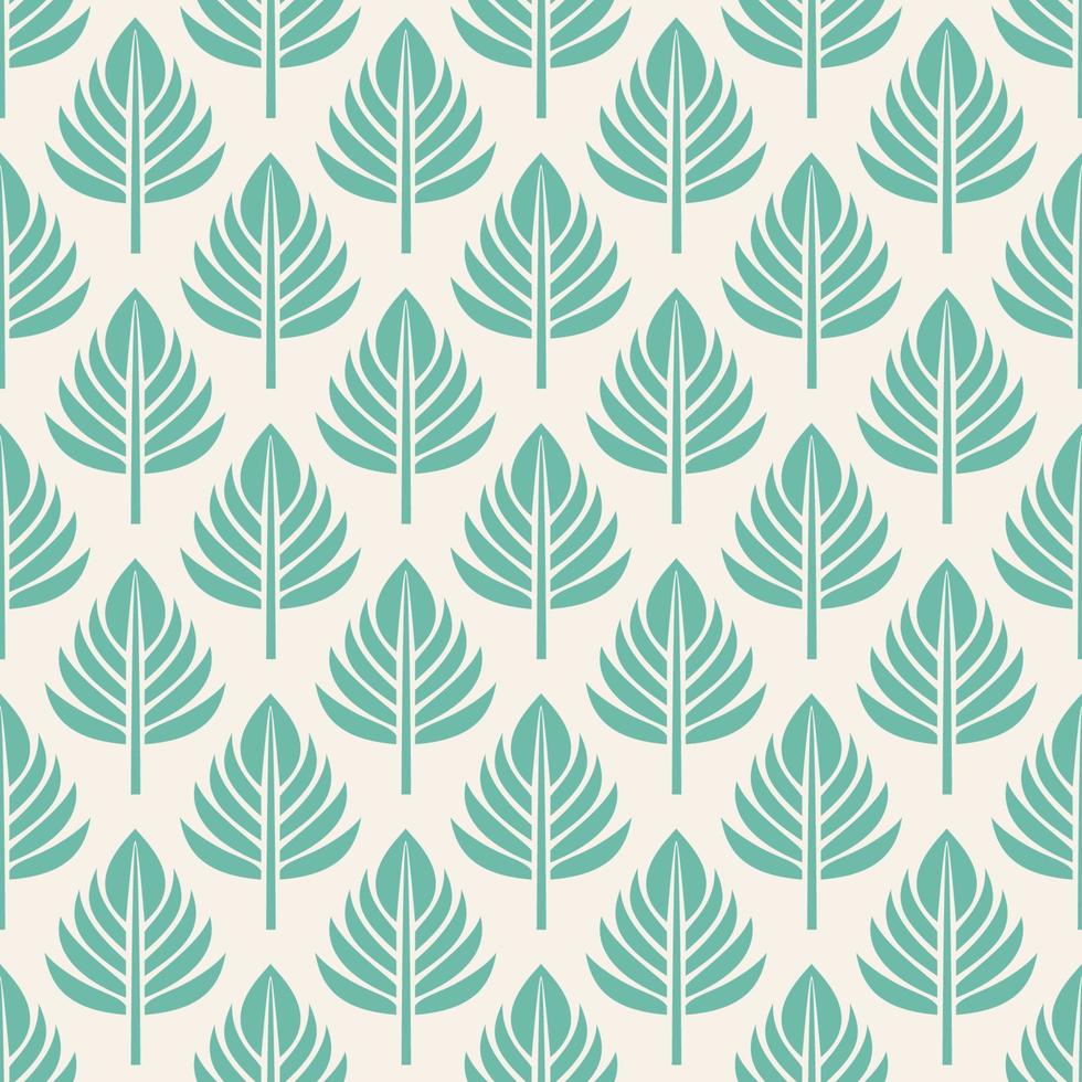 palm bladeren naadloos patroon. vector illustratie