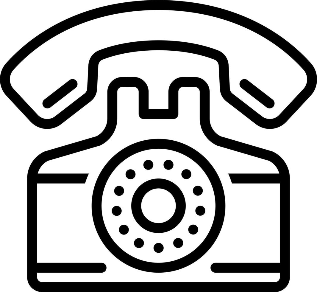 lijnpictogram voor telefoon vector