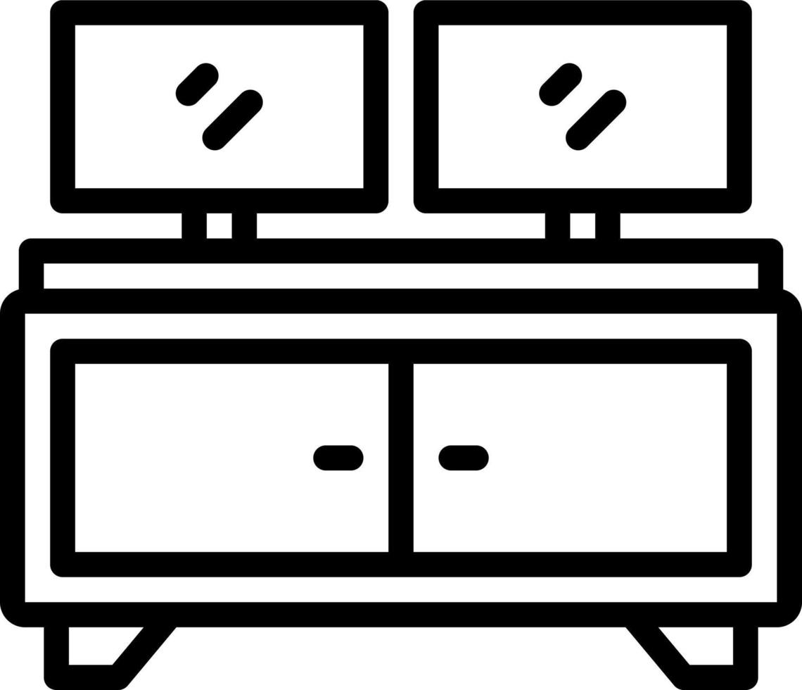 lijn icoon voor dubbele vector